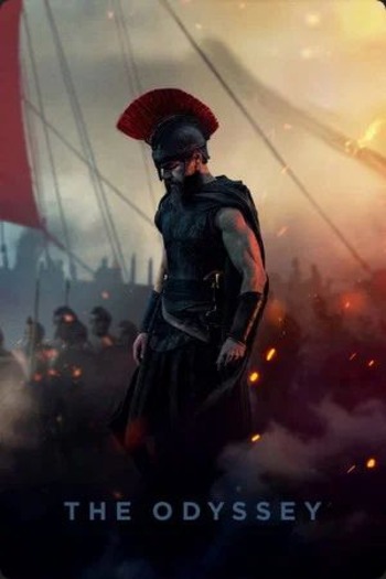 Matt Damon as Odysseus in the English poster for The Odyssey
